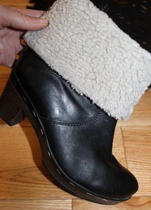 39 clarks сапоги кожа