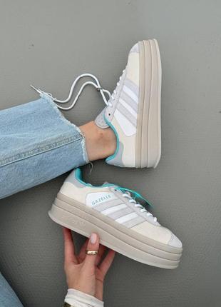 Adidas gazelle platform женские кеды на платформе