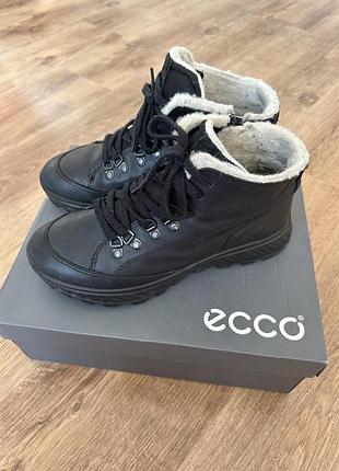 Черевики ecco 38р., шкіра, вовна