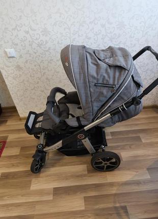 Коляска hartan racer gt серая б/у в хорошем состоянии германия