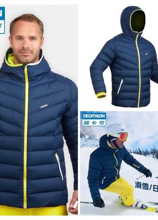 Decathlon ski-p jkt 500 мужской пуховик для активного отдыха  темно-синий xl 52-54