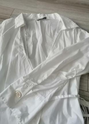 Блуза блузка с поясом с широкими рукавами с лентой zara2 фото