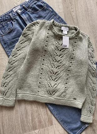 Светр, светр в коси, шерстяной свитер, светр, укороченний светр