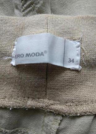 Стильные коттоновые летние брюки на резинке vero moda8 фото