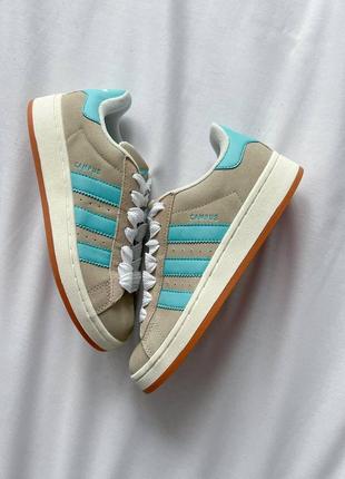 Кроссовки adidas campus 00's crystal white preloved blue