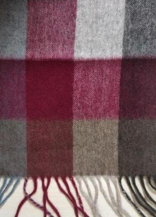 Edinburgh since 1437 lambswool трендовых цветах теплый шарф шарфик клетка шерсть 100...