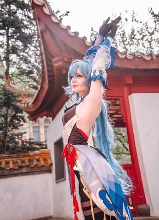 Парик гань юй геншин импакт - genshin impact cosplay ganyu аниме косплей