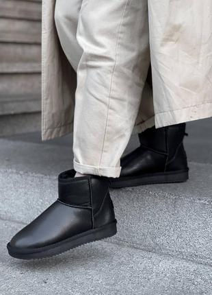 Угги угги натуральные кожаные ugg black