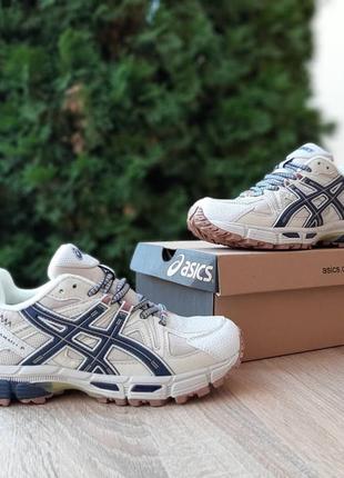 Зимние женские кроссовки zapatillas de running ASICS hombre voladoras talla 39 blue winter ассикс бежевого с серым цветов термо3 фото