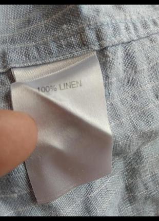 Мужская рубашка murano батал 100% лен