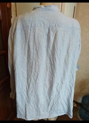 Мужская рубашка murano батал 100% лен