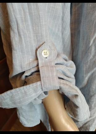 Мужская рубашка murano батал 100% лен