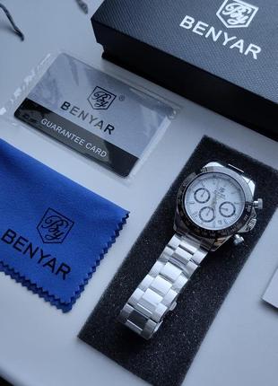 Часы хронограф benyar  хомаж rolex daytona2 фото