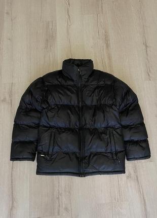 Пуховик черный в стиле кацурина tnf