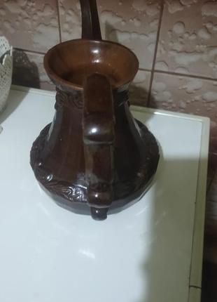 Керамический  кувшин майолика на 1,25 литра6 фото