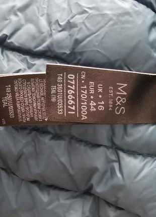 Натуральная короткая куртка на пуху marks & spencer8 фото
