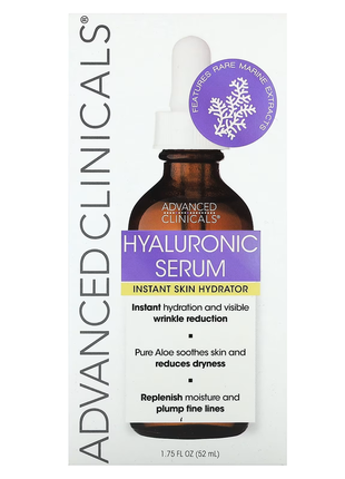 Гіалуронова сироватка, миттєве зволоження шкіри, 52 мл