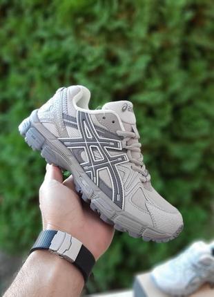 Asics gel kahana 8 светло-серые кроссовки ботинки сапоги теплые низкие ассикс зимние евро зима термо кожаные кожа отличное качество женские