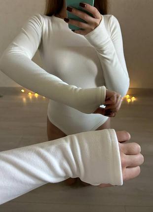 Термободи флис, флисовый боди термо, термо белье боди, боди с прорезью под пальчик из флиса