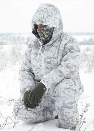 Маскувальний костюм зимовий, маскхалат білий - multicam alpine.
