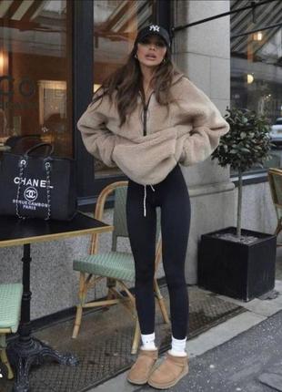 Легінси з утяжкою та широким пояском на флісі🔝