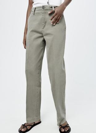 Джинсы хаки zara