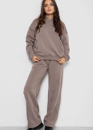 Спортивный костюм женский на флисе, цвет мокко, 241r2001-2