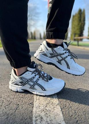 Кросівки чоловічі asics gel kahana 8 white black2 фото