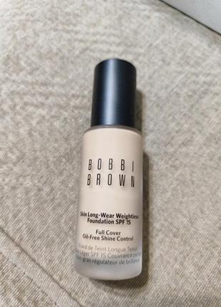 Bobbi brown skin long-wear weightless тональный крем тон sand