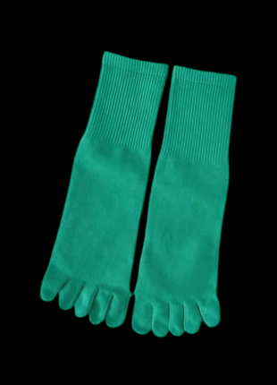 Высокие однотонные носки с отдельными пальцами 36-42 размер