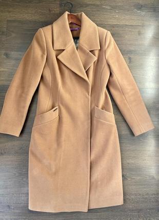 Пальто кашемірове в кольорі кемел