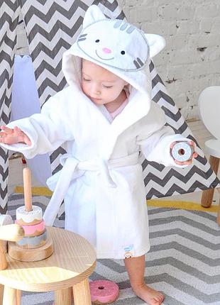 Теплый махровый халат