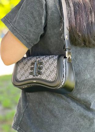 Жіноча сумка-клатч jw pei сіра, стильна маленька сумочка для дівчини4 фото