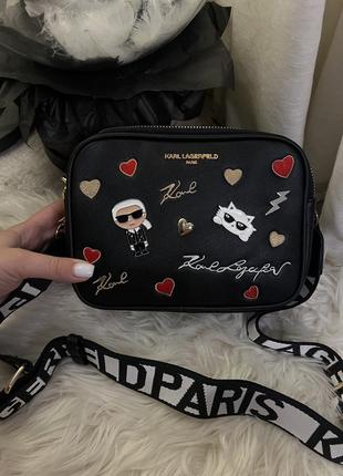 Сумка karl lagerfeld чорна
