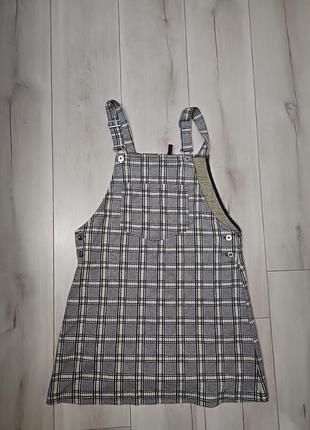 Комбінезон плаття з карманом спереду на піддтяжках брендове стильне