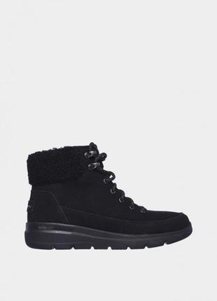 Женские ботинки skechers / оригинальные ботинки черного цвета