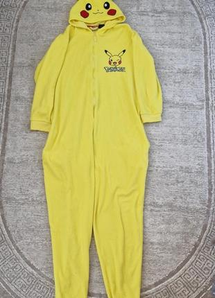 Пижама кигуруми для взрослых kigurumi пикачу желтый м/l