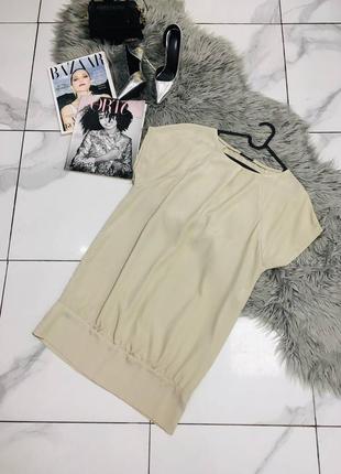 Бежевое платье оверсайз sisley