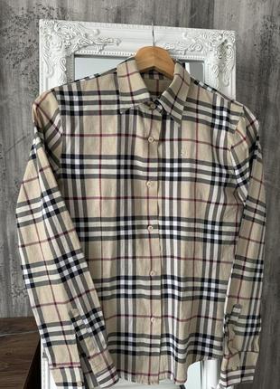Рубашка в клетку burberry shoulder женская рубашка по фигуре в