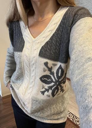 De wall пуловер подовжений вовна поліакрил