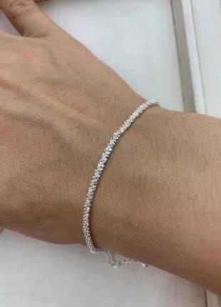 Браслет серебро 925 «шарики как у тиффани»