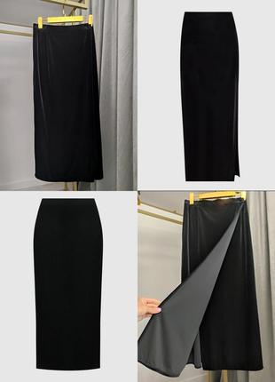 Бархатная макси юбка юбка на запах fabiani