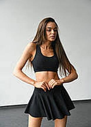 Спідниця жіночі плавки розмір 46-48/12 м чорний шортиками для спорту