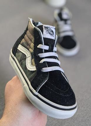 Vans оригінал дитячі кеди мілітарі принт