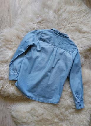 ❤️🩷🩵 крутезна голуба джинсова сорочка3 фото