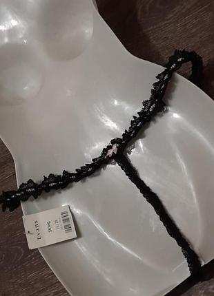 Новые откровенные🔥 полупрозрачные трусики бикини стринги р.26/28 от evans