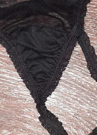 Новые откровенные🔥 полупрозрачные трусики бикини стринги р.26/28 от evans