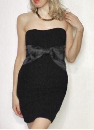 Шикарное черное вечернее платье бренда morgan3 фото