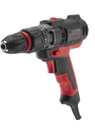 Дриль-шурупокрут електричний 420 вт, 0-500/0-1800 об/хв, 0.8-10 мм, макс. 20 nм, знімний патрон intertool wt-0