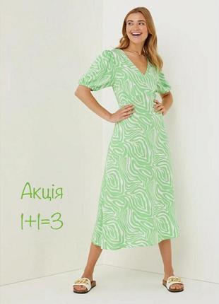 Вискозное платье papaya в тропический принт zara asos